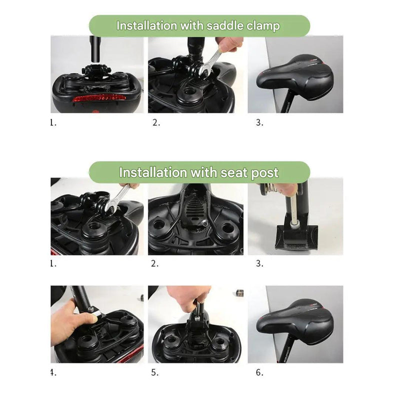 Ergonomic Bike Saddle Memory Foam Comfortable Bicycle Seat – product view 7 | Great Lakes Outdoor