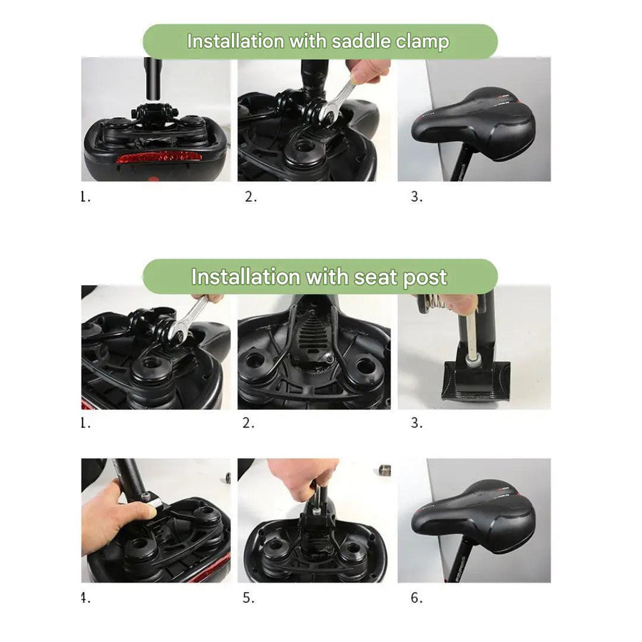 Ergonomic Bike Saddle Memory Foam Comfortable Bicycle Seat – product view 7 | Great Lakes Outdoor