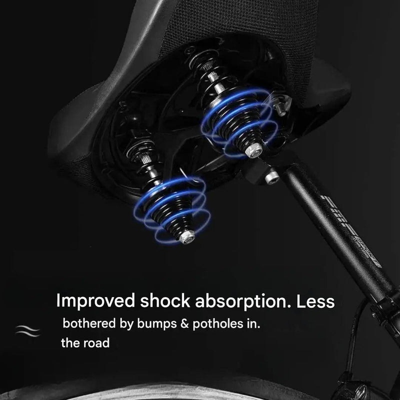 Ergonomic Bike Saddle Wide Comfortable Shock Absorbing Seat – product view 3 | Great Lakes Outdoor