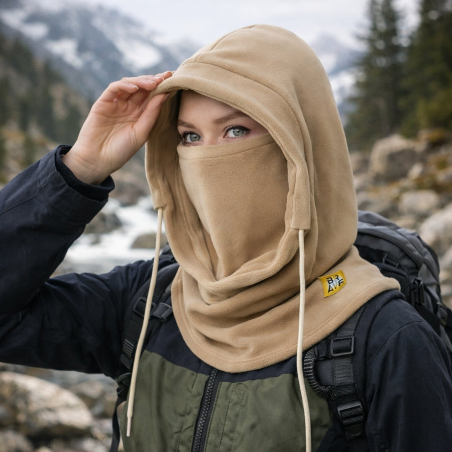 Extreme Cold Fleece Balaclava Hood Full Face Mask for Winter Hiking – product view 5 | Great Lakes Outdoor