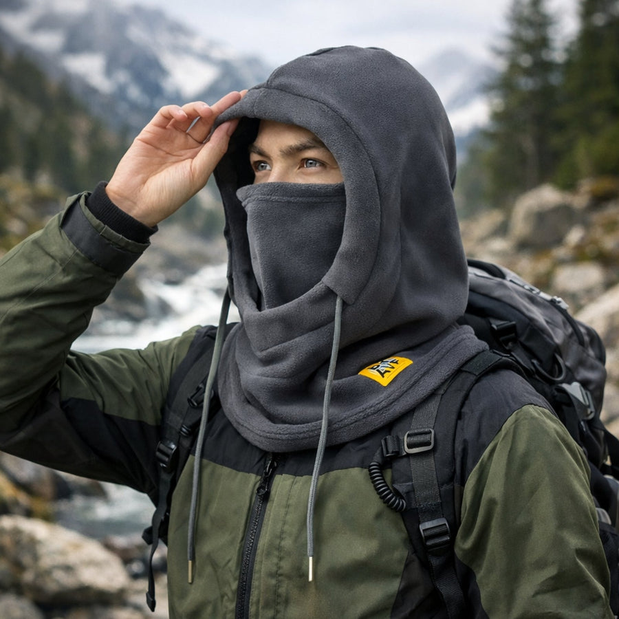 Extreme Cold Fleece Balaclava Hood Full Face Mask for Winter Hiking – product view 7 | Great Lakes Outdoor