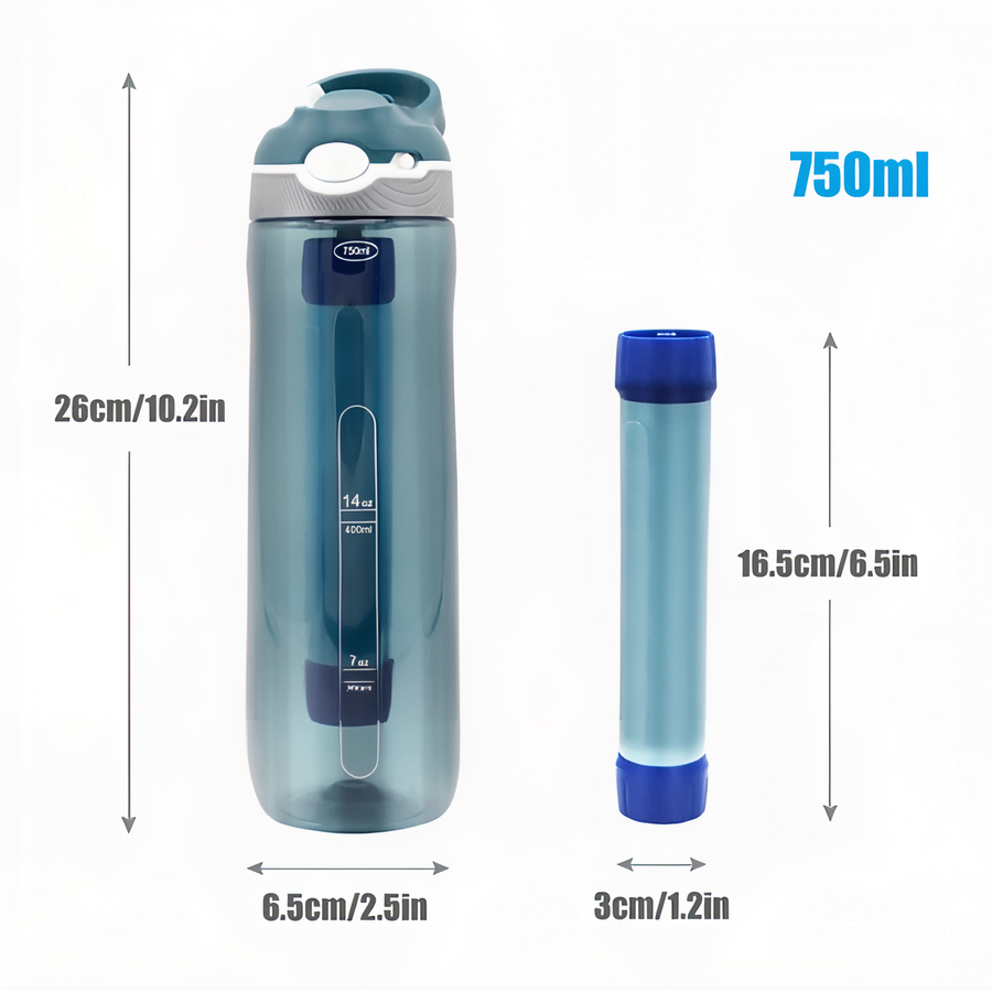 Filtering Water Bottle for Hiking and Backpacking Hydration – product view 4 | Great Lakes Outdoor