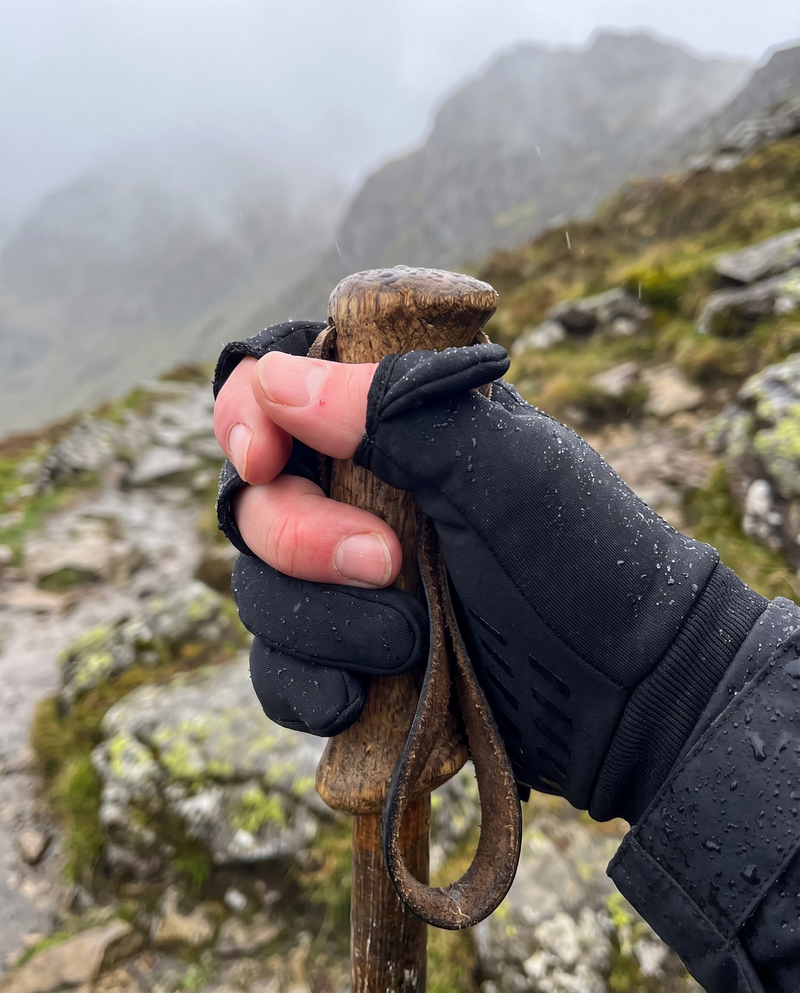 Fingerless Hiking Gloves Waterproof Fleece Thermal Outdoor Trekking Mittens – product view 2 | Great Lakes Outdoor