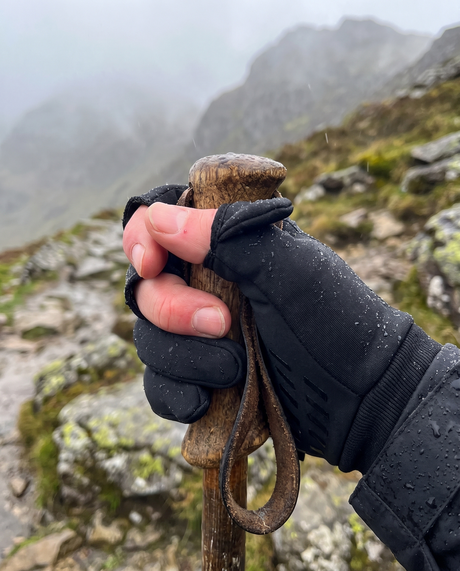 Fingerless Hiking Gloves Waterproof Fleece Thermal Outdoor Trekking Mittens – product view 2 | Great Lakes Outdoor