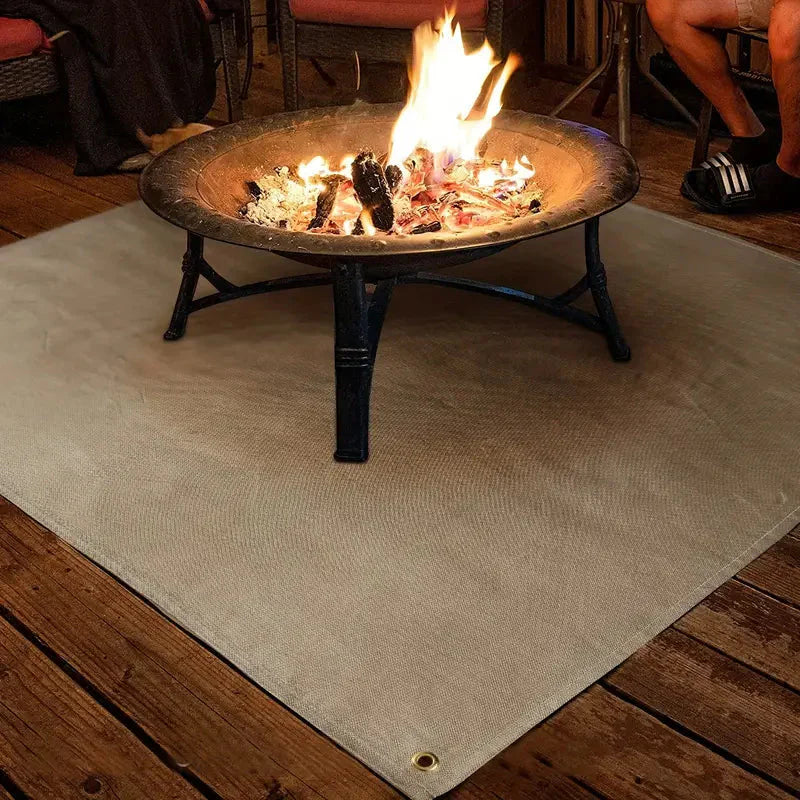 Fireproof BBQ Mat Heat Resistant Fire Pit Floor Protection Mat – product view 1 | Great Lakes Outdoor