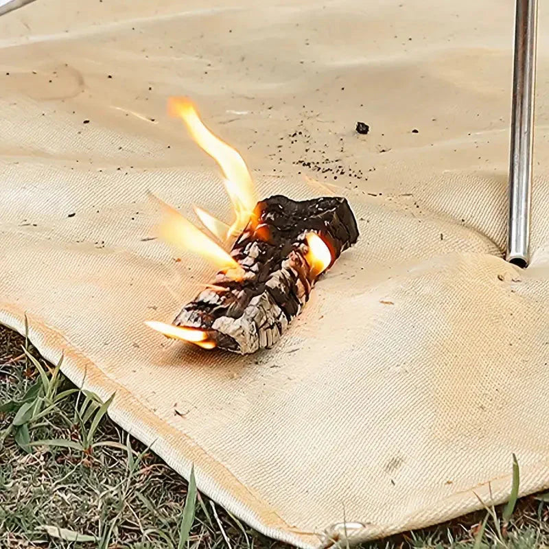 Fireproof BBQ Mat Heat Resistant Fire Pit Floor Protection Mat – product view 3 | Great Lakes Outdoor