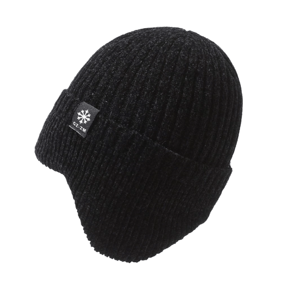 Fleece-Lined Knit Winter Hat Warm Earflap Beanie for Men – product view 10 | Great Lakes Outdoor