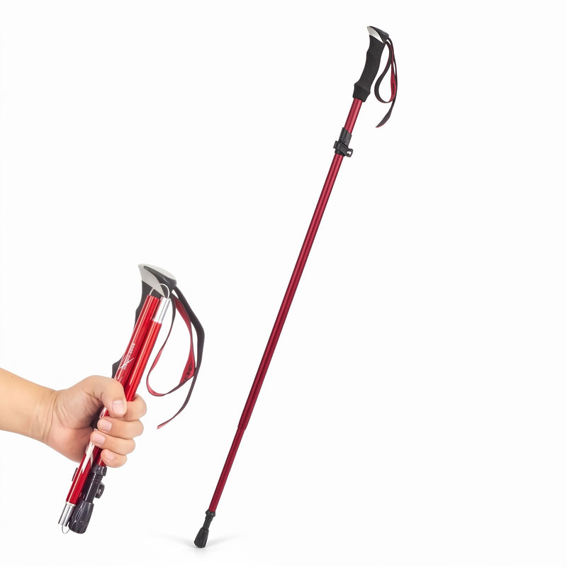 Folding Hiking Pole Adjustable Aluminum All Terrain Walking Stick, product photo 6