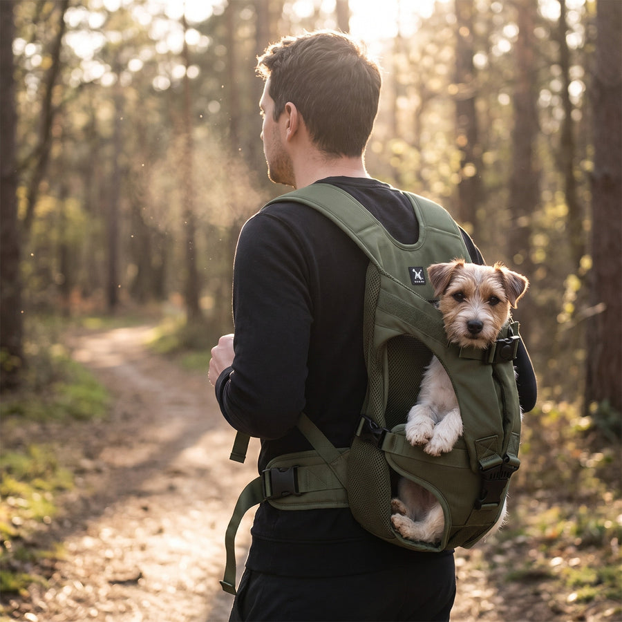 Front Dog Carrier Backpack Padded Mesh Adjustable Up To 35 lb, product photo 3