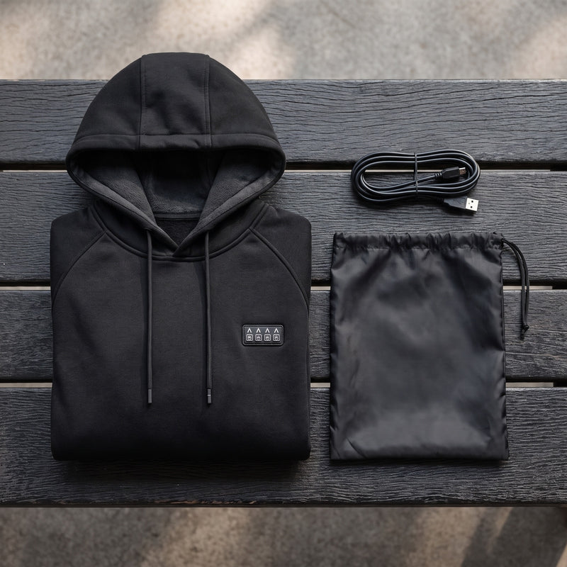 Full Body Heated Hoodie 35 Zones 4 Switches Men's Pullover Sweatshirt, product photo 6