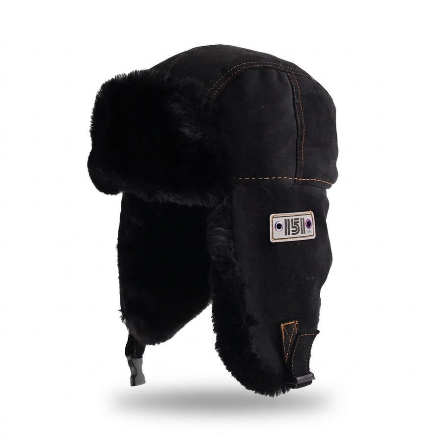 Fur Lined Winter Hat Windproof Ear Flap Warm Outdoor Trapper Cap, product photo 6