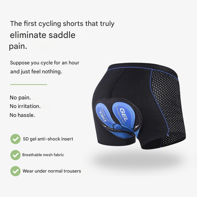 Gel Padded Cycling Shorts Unisex Breathable Bike Underwear – product view 3 | Great Lakes Outdoor