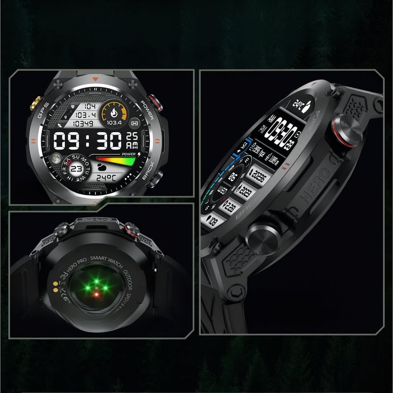 GPS Hiking Watch Rugged Outdoor Tracker and Navigation Smartwatch – product view 12 | Great Lakes Outdoor