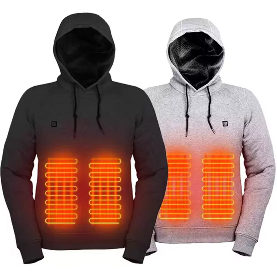 Heated Hoodie USB Rechargeable Waterproof Winter Outdoor Jacket – product view 1 | Great Lakes Outdoor