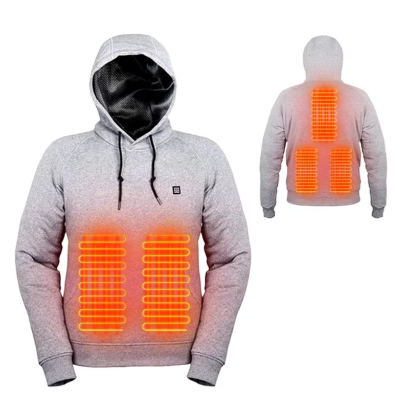 Heated Hoodie USB Rechargeable Waterproof Winter Outdoor Jacket – product view 2 | Great Lakes Outdoor