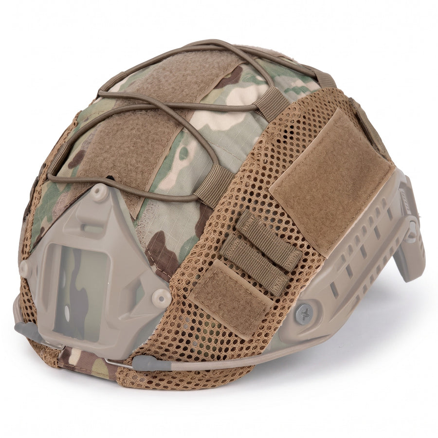 Helmet Cover Military Nylon Velcro Patch Panel FAST MICH Compatible, product photo 1