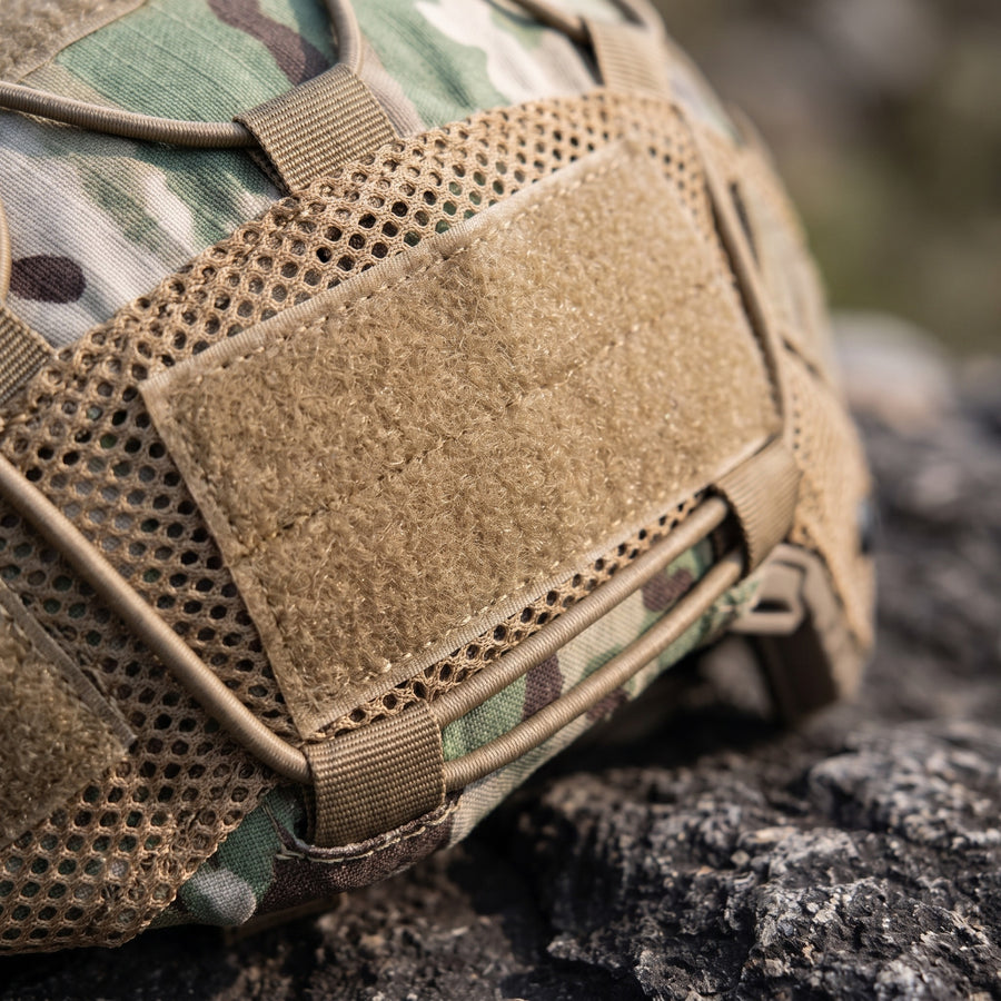 Helmet Cover Military Nylon Velcro Patch Panel FAST MICH Compatible, product photo 4