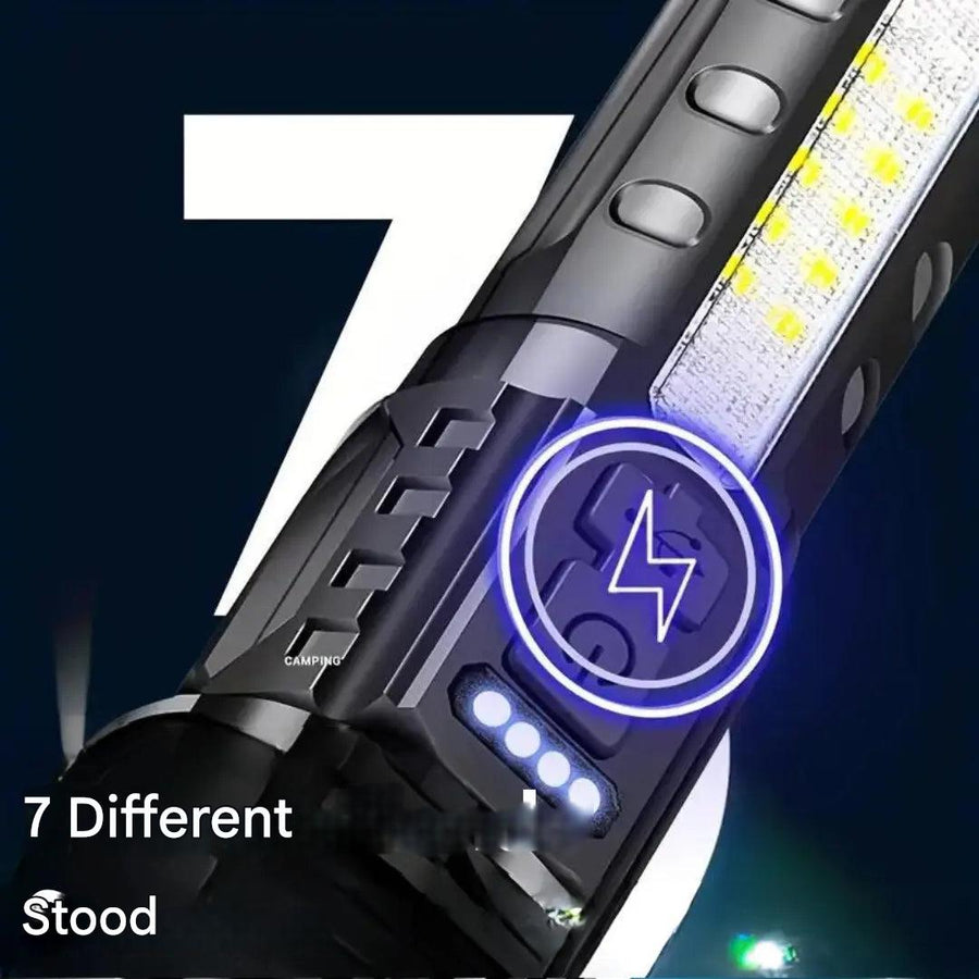 High Lumen LED Tactical Flashlight Rechargeable Waterproof – product view 4 | Great Lakes Outdoor