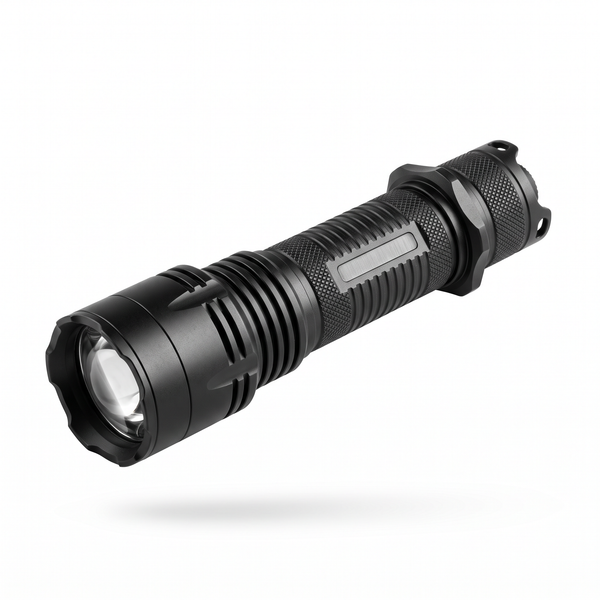 High Lumen Tactical Flashlight Rechargeable LED Zoom Power Bank
