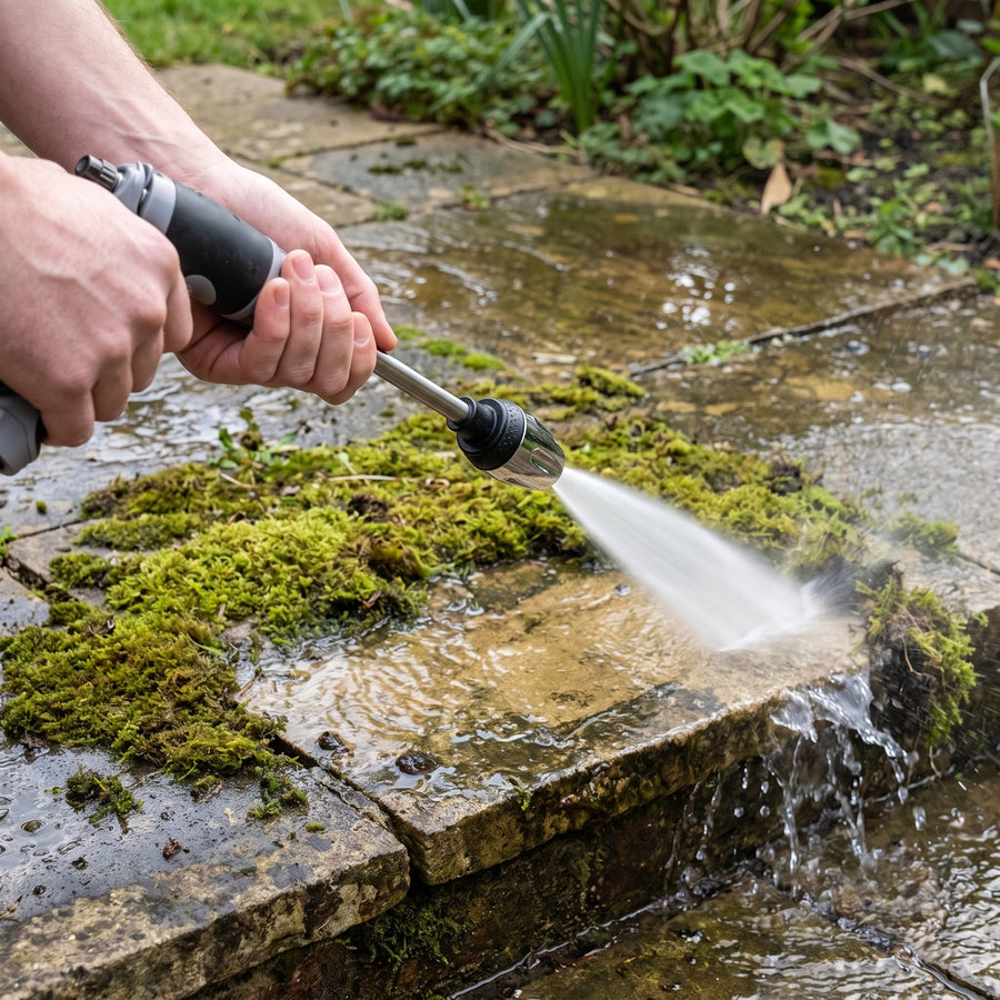 High Pressure Garden Hose Nozzle Adjustable Jet Mist Turbo Washer, product photo 5