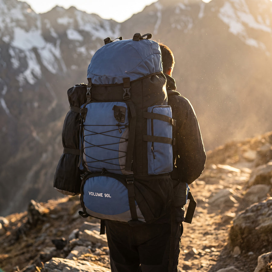 Hiking Backpack 90L Large Capacity Ventilated Trekking Travel Pack, product photo 3