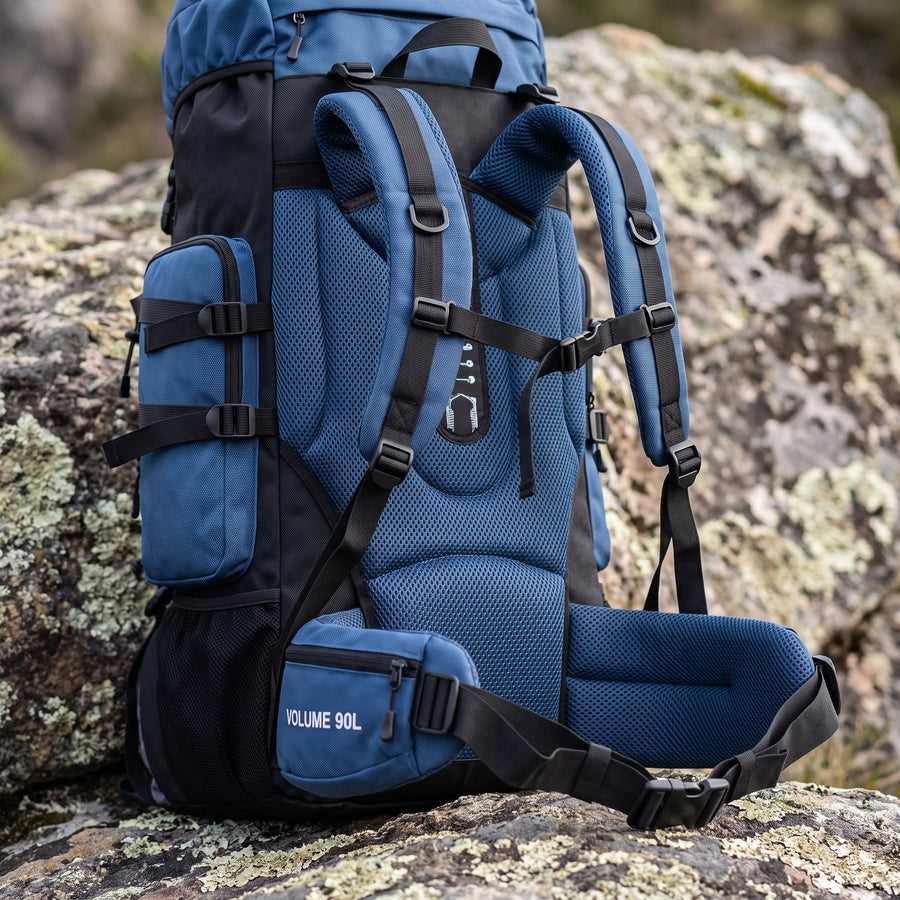 Hiking Backpack 90L Large Capacity Ventilated Trekking Travel Pack, product photo 4