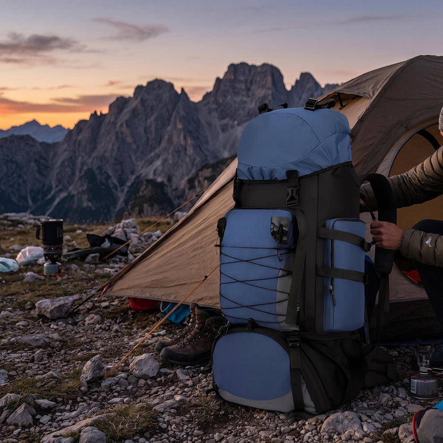 Hiking Backpack 90L Large Capacity Ventilated Trekking Travel Pack, product photo 5