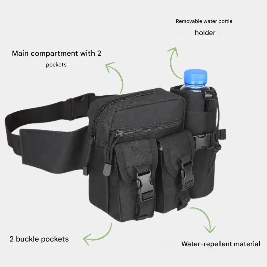 Hiking Waist Bag Water Resistant Fanny Pack Outdoor Utility Pouch – product view 5 | Great Lakes Outdoor