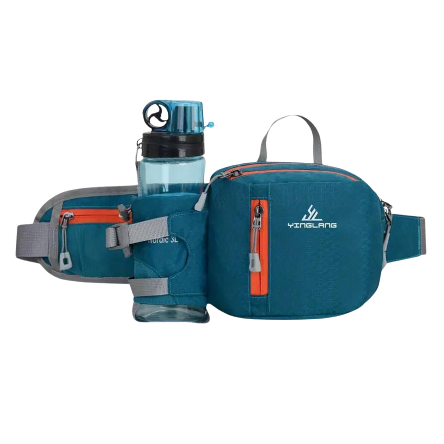 Hiking Waist Bag with Water Bottle Holder Outdoor Fanny Pack Unisex – product view 2 | Great Lakes Outdoor