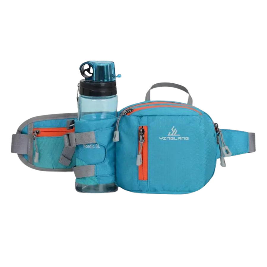 Hiking Waist Bag with Water Bottle Holder Outdoor Fanny Pack Unisex – product view 3 | Great Lakes Outdoor