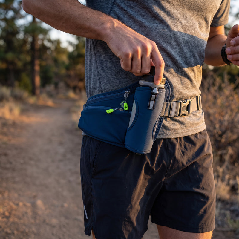 Hydration Belt Trail Running Adjustable Reflective Bottle Holder, product photo 5