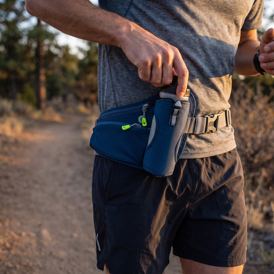 Hydration Belt Trail Running Adjustable Reflective Bottle Holder, product photo 5