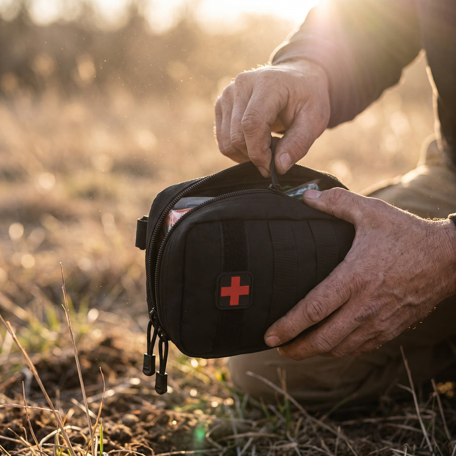 IFAK First Aid Kit 15 In 1 Military Nylon Waterproof Trauma Pouch, product photo 3