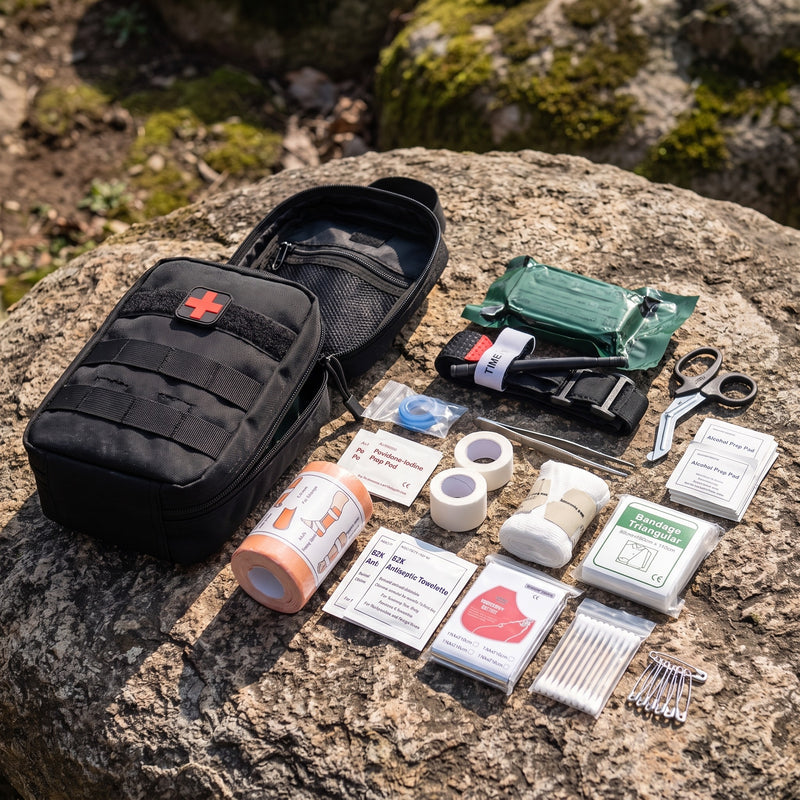 IFAK First Aid Kit 15 In 1 Military Nylon Waterproof Trauma Pouch, product photo 5