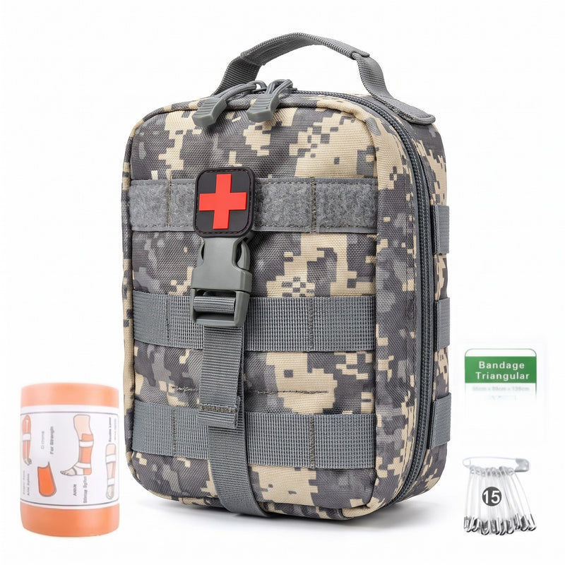 IFAK First Aid Kit 15 In 1 Military Nylon Waterproof Trauma Pouch, product photo 9