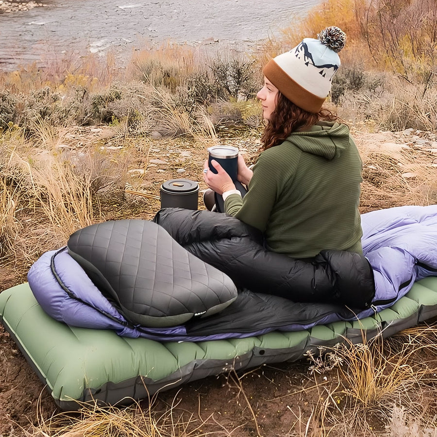 Inflatable Sleeping Pad Comfortable Lightweight Four Season Camping Mattress – product view 3 | Great Lakes Outdoor