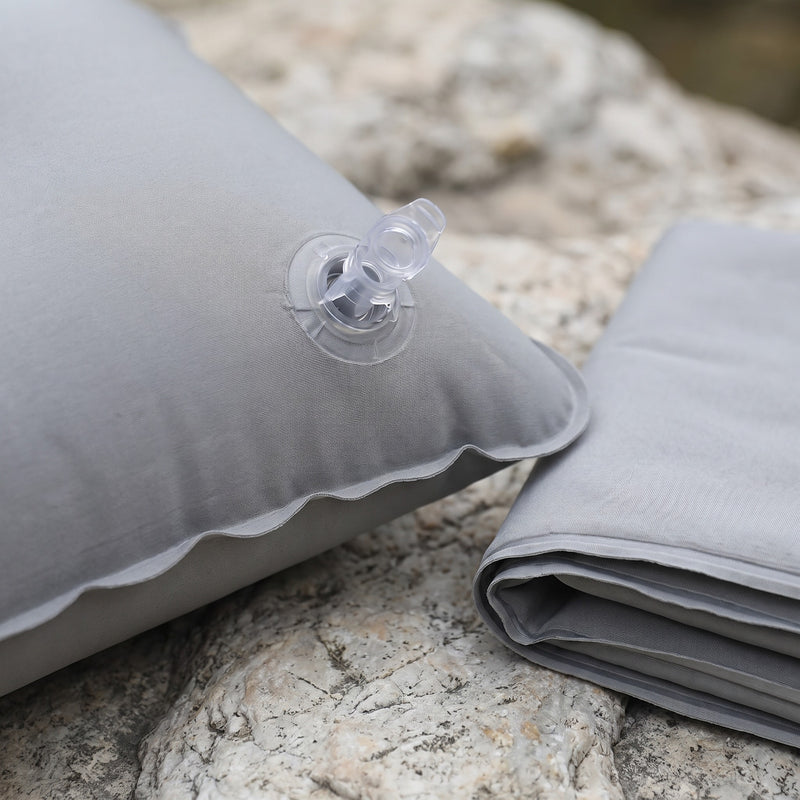 Inflatable Travel Pillow Neck Lumbar Support Camping Air Cushion, product photo 4