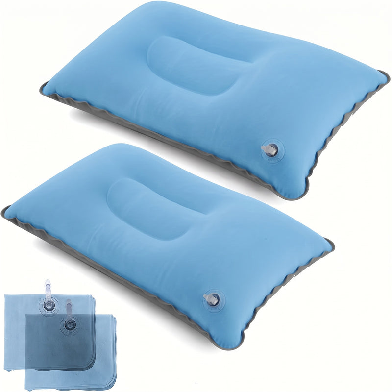 Inflatable Travel Pillow Neck Lumbar Support Camping Air Cushion, product photo 6