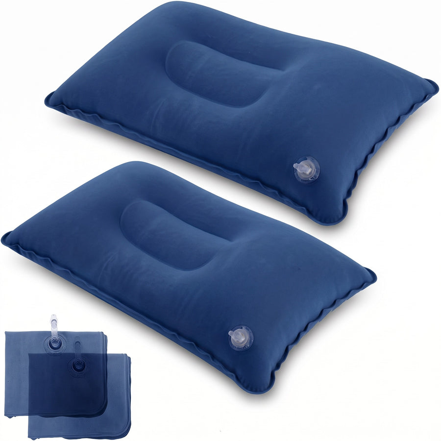 Inflatable Travel Pillow Neck Lumbar Support Camping Air Cushion, product photo 8