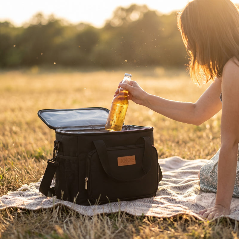 Insulated Cooler Bag 600D Oxford Leakproof PEVA Picnic Tote, product photo 3