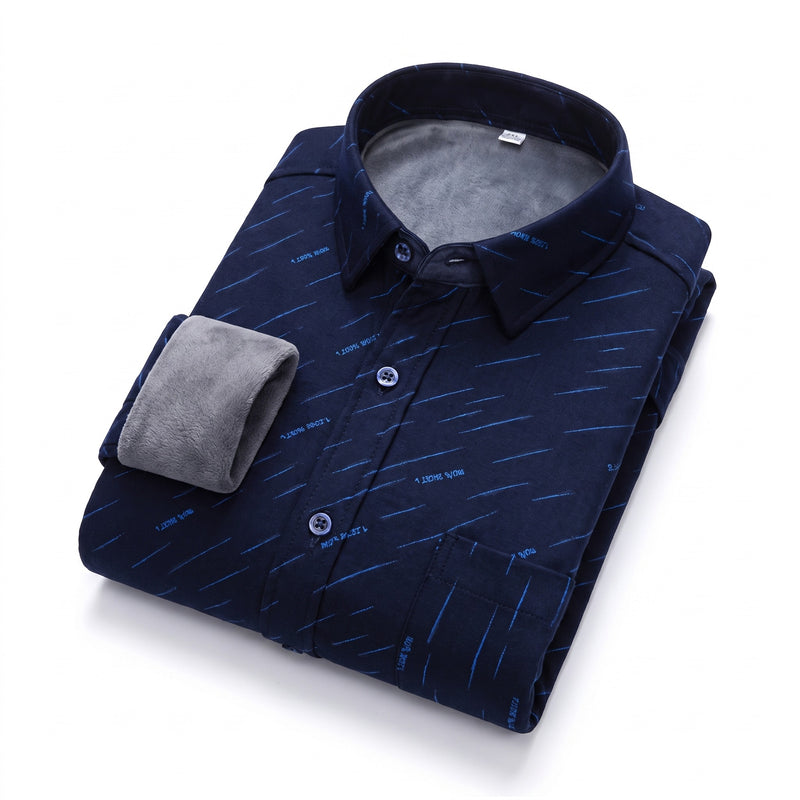 Insulated Flannel Shirt Windproof Fleece Lined Warm Overshirt, product photo 12