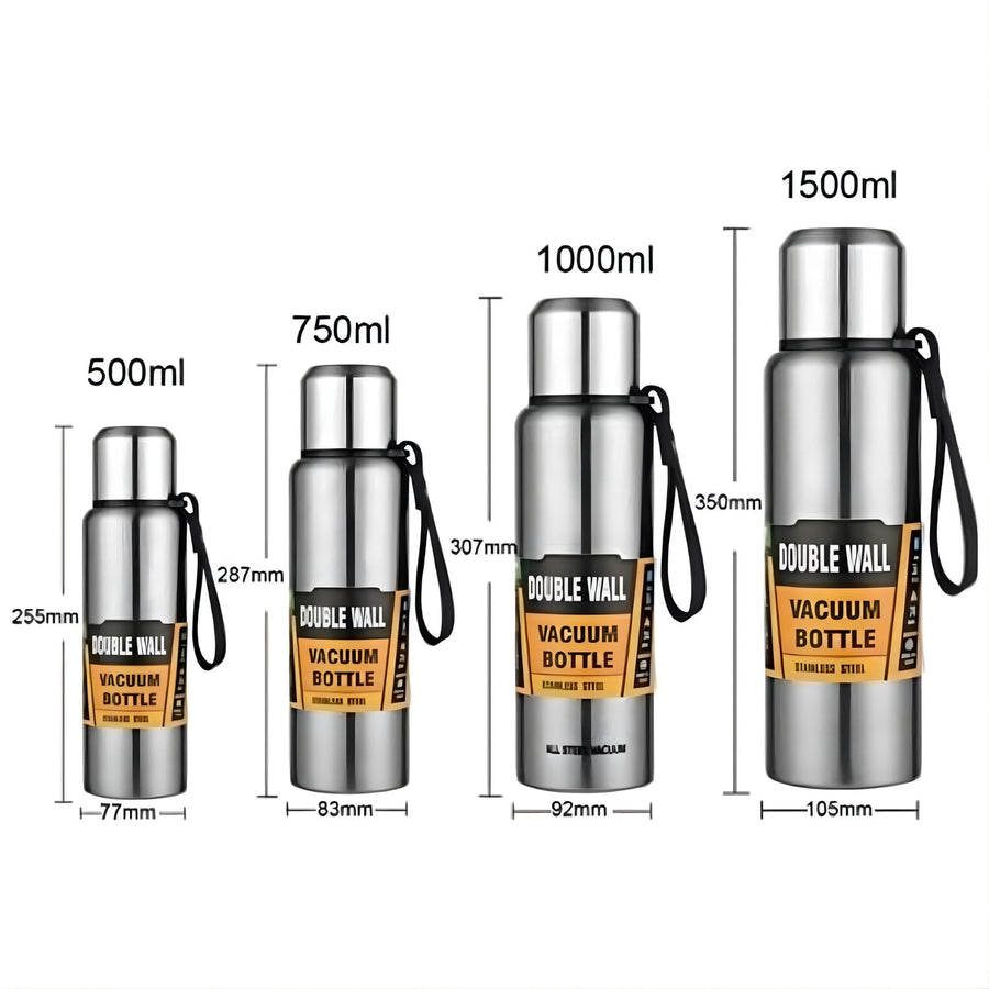 Insulated Stainless Steel Thermos Large Capacity Outdoor Travel Bottle – product view 3 | Great Lakes Outdoor