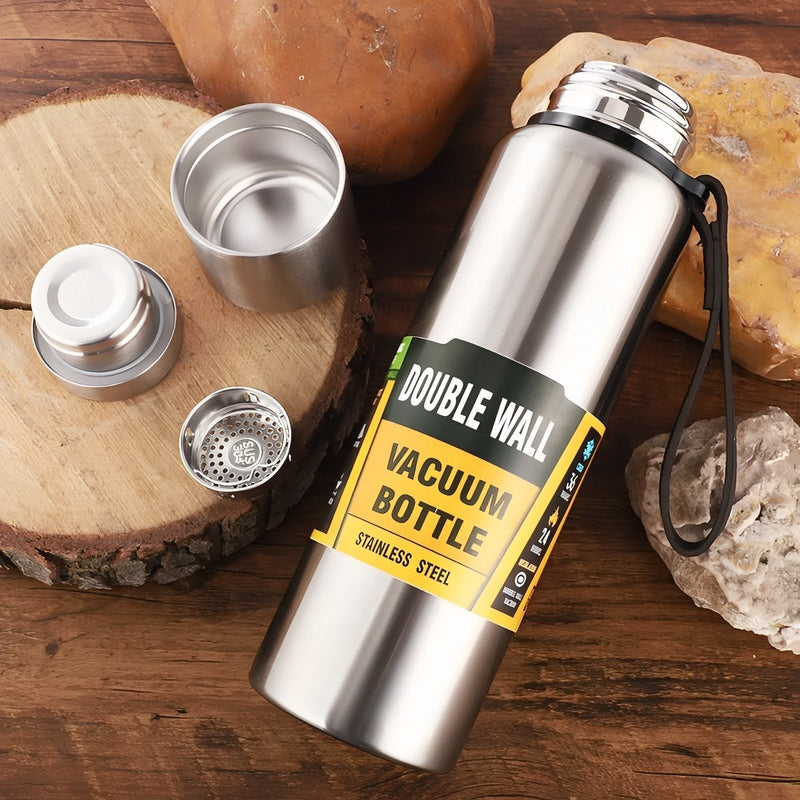 Insulated Stainless Steel Thermos Large Capacity Outdoor Travel Bottle – product view 5 | Great Lakes Outdoor