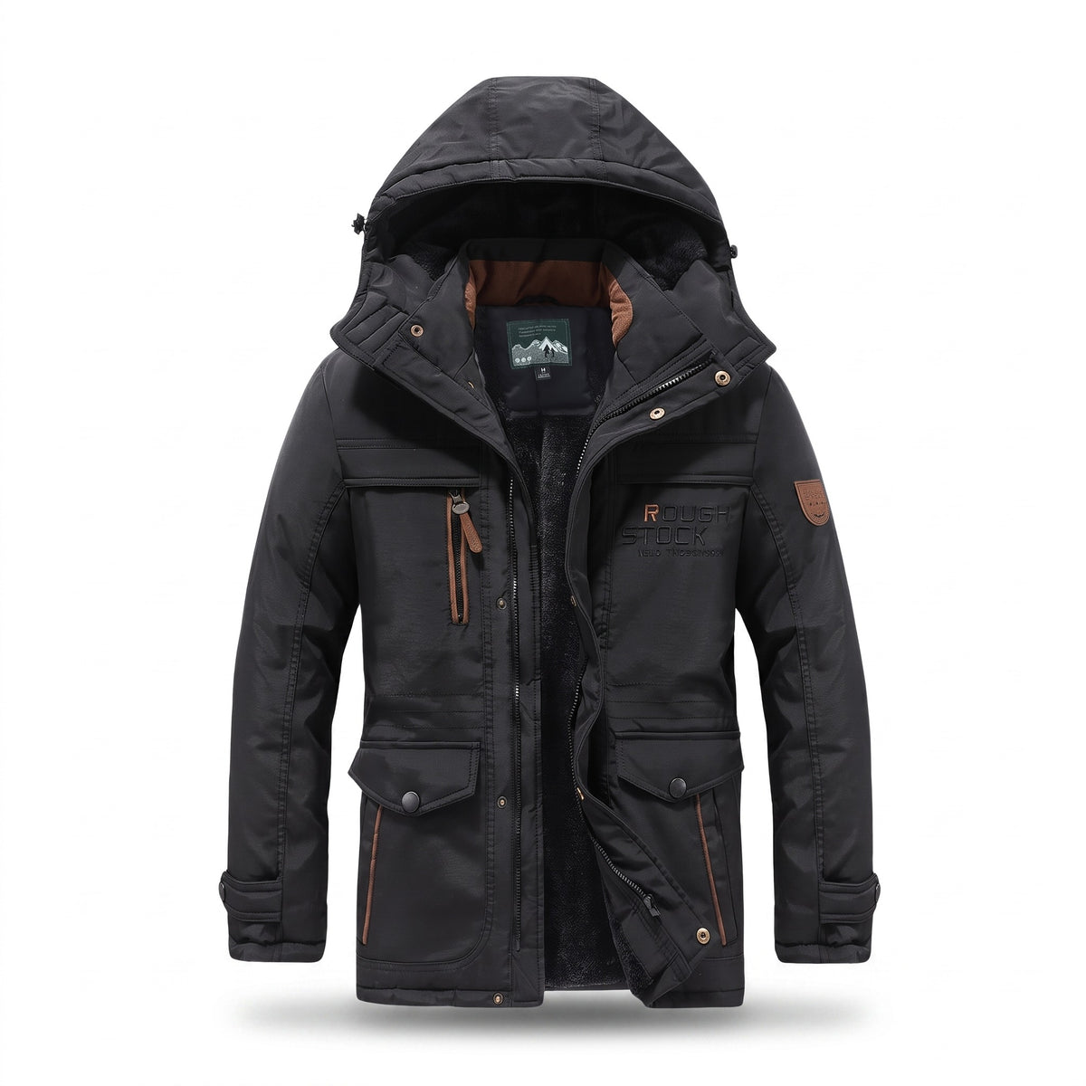 Insulated Waterproof Jacket Windproof Breathable Hooded Winter Coat, product photo 1