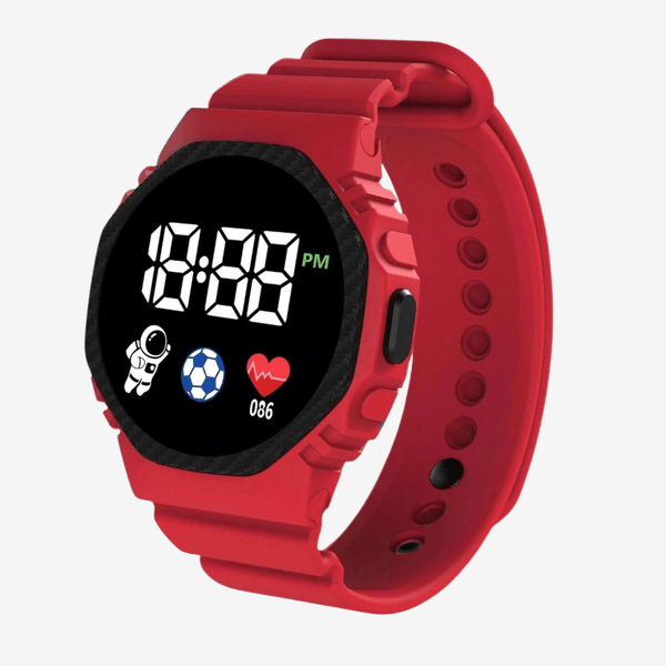Kids' Digital Waterproof Watch Durable Outdoor Sports Timepiece