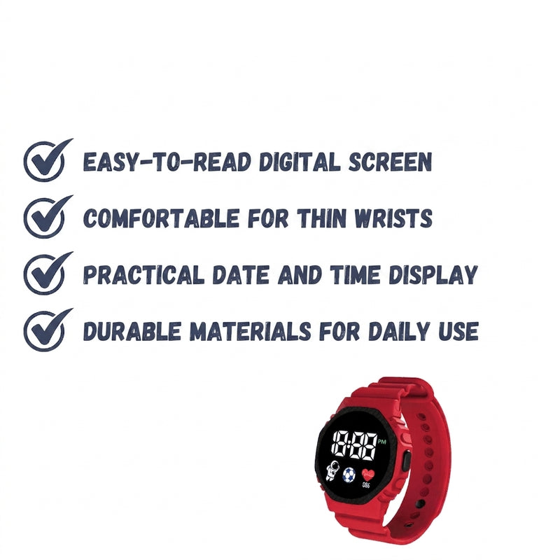 Kids' Digital Waterproof Watch Durable Outdoor Sports Timepiece – product view 3 | Great Lakes Outdoor