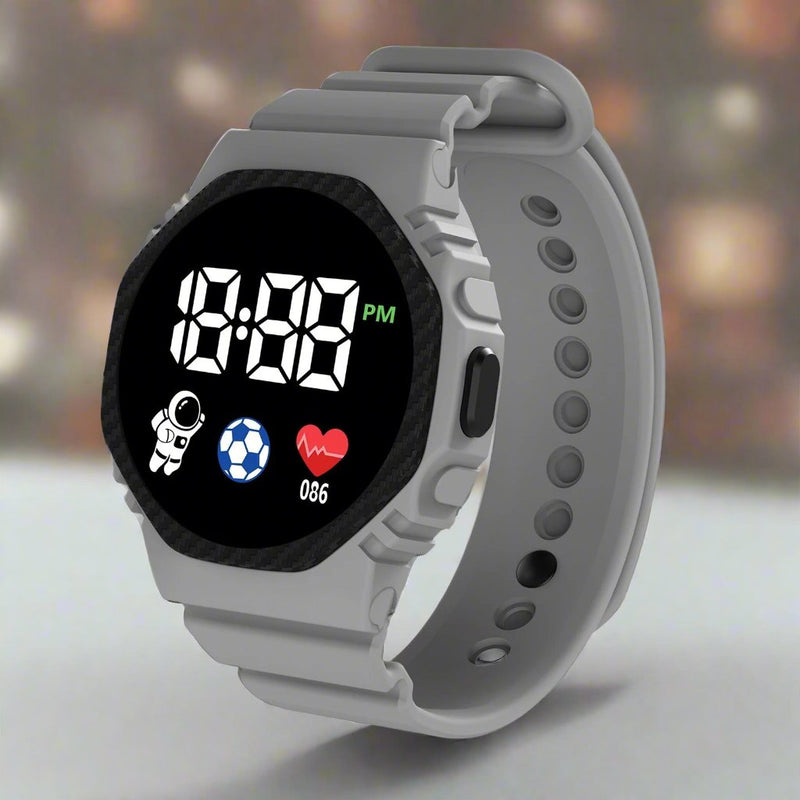 Kids' Digital Waterproof Watch Durable Outdoor Sports Timepiece – product view 4 | Great Lakes Outdoor