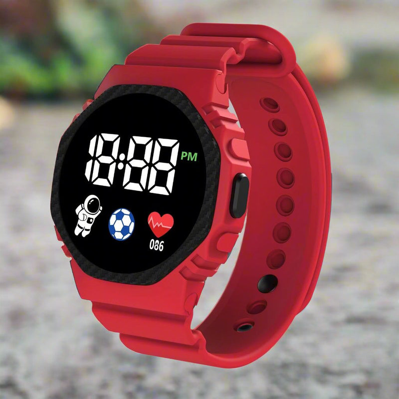 Kids' Digital Waterproof Watch Durable Outdoor Sports Timepiece – product view 11 | Great Lakes Outdoor