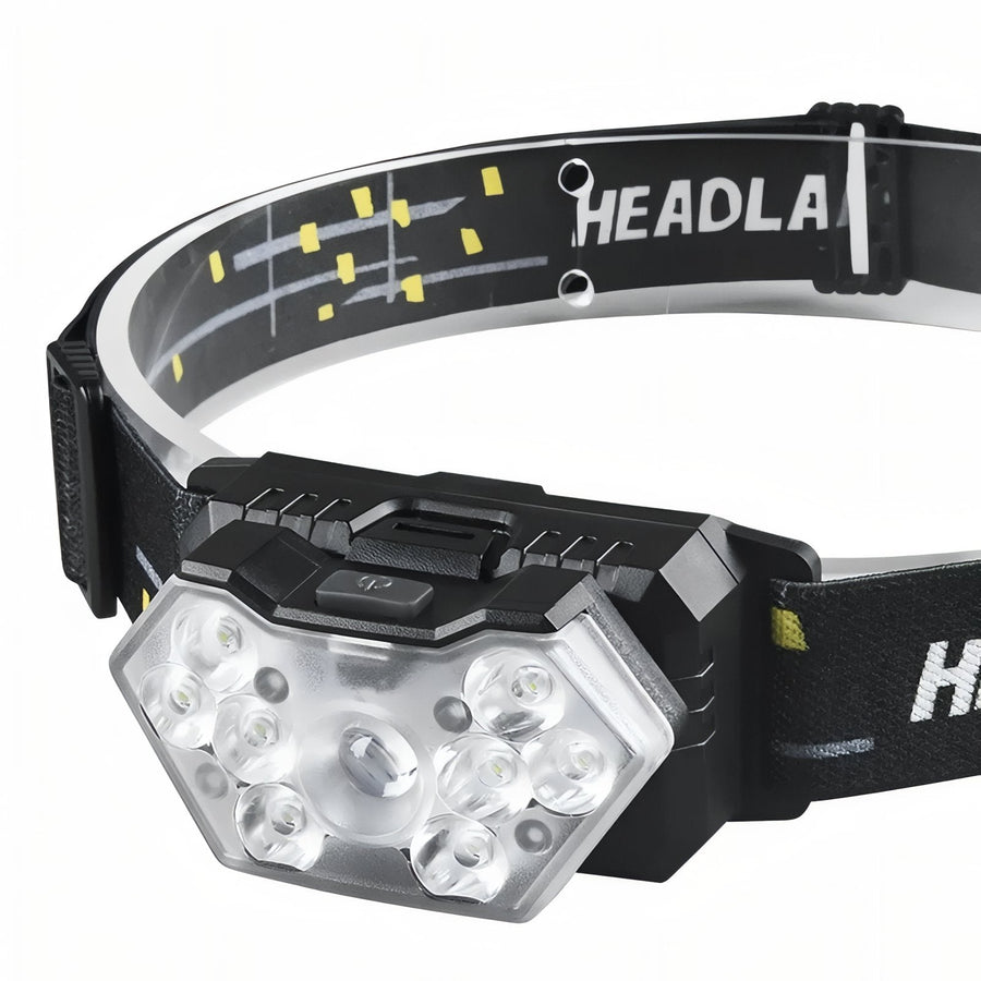 LED Headlamp Rechargeable Motion Sensor Waterproof Trail Running Light – product view 12 | Great Lakes Outdoor