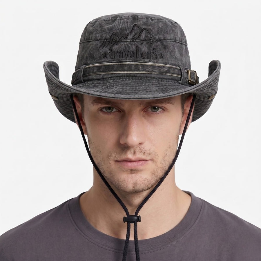 Lightweight Breathable Panama Hat Packable Mesh Summer Sun Cap – product view 2 | Great Lakes Outdoor